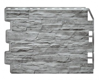 Панель фасадная Дачный Скол 3D светло-серый