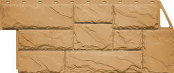 Панель фасадная FineBer Камень крупный Песочный 1,08 * 0,452 м