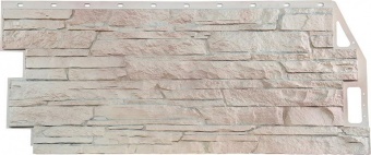 Панель фасадная FineBer Скала Мелованный белый 1,094 * 0,459 м